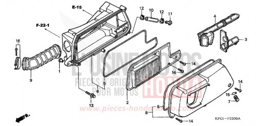 FILTRE A AIR FES2501 de 2001